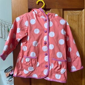 OshKosh B'gosh Pink and White Polka Dot Raincoat